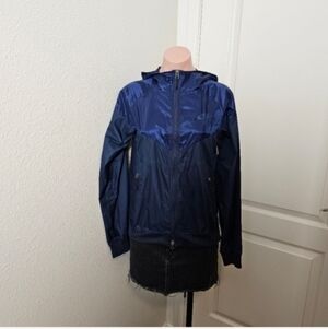 Navy Blue Lightweight Windbreaker Jacket Sz XXS